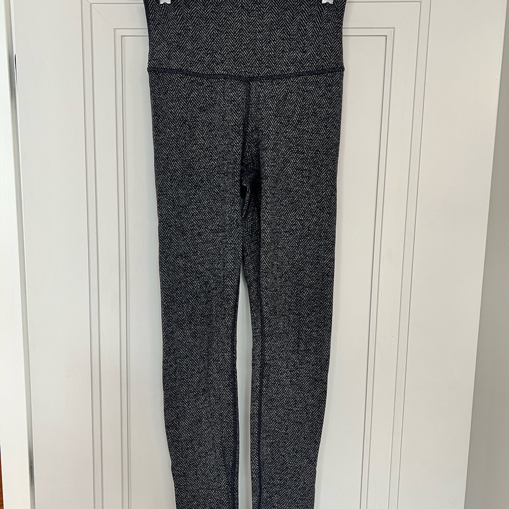 Lululemon Gray Herringbone Leggings